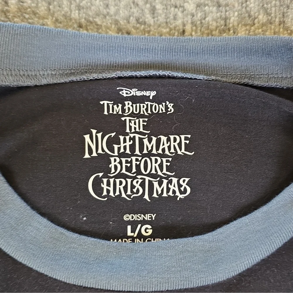 Disney Jack Skellington Nightmare Before Christmas 2pc Pajama Set Mens L